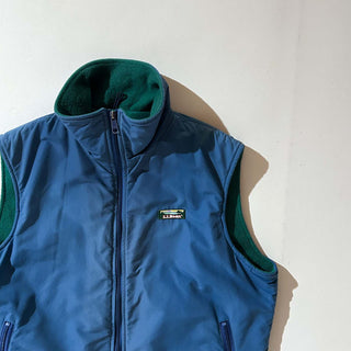 80's "made in USA" L.L.Bean 裏フリース ウォームアップ シェル ベスト