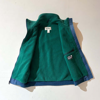 80's "made in USA" L.L.Bean 裏フリース ウォームアップ シェル ベスト
