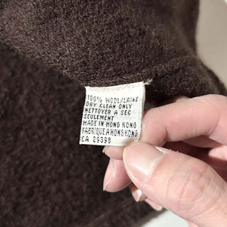 90's Andre Christian ブラウン ウール メルトン カバーオール ジャケット