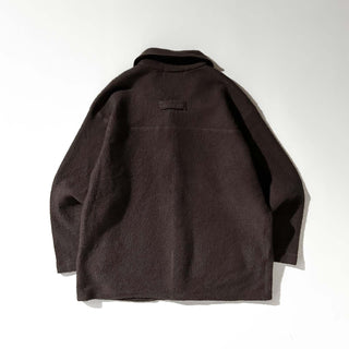90's Andre Christian ブラウン ウール メルトン カバーオール ジャケット