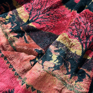 00's Cold Water Creek コンチョボタン 馬 アニマル リバーシブル フリース ジャケット