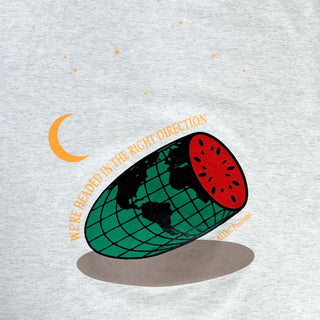 90's SCREEN STARS "WE'RE HEADED IN THE RIGHT DIRECTION" 企業 プリント Tシャツ