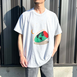 90's SCREEN STARS "WE'RE HEADED IN THE RIGHT DIRECTION" 企業 プリント Tシャツ