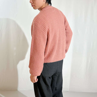 90's "made in USA" London Fog ダスティピンク ヴァージンアクリル ニット セーター