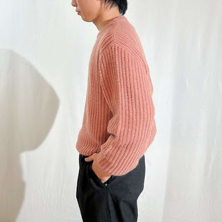 90's "made in USA" London Fog ダスティピンク ヴァージンアクリル ニット セーター