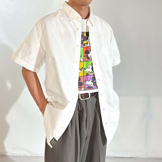 ～00's "made in USA" Gitman Brothers オックスフォード ボタンダウン S/Sシャツ