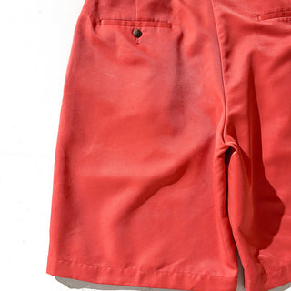 00's HAGGAR サーモンピンク 2タック スラックス ショーツ
