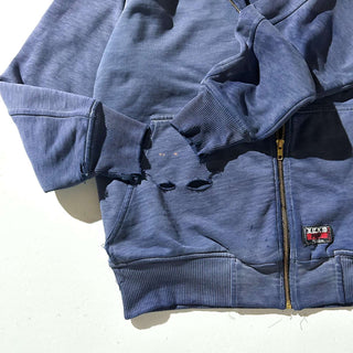 00's WALLO フェード ボロ ダブルフェイス フルジップ スウェット パーカ