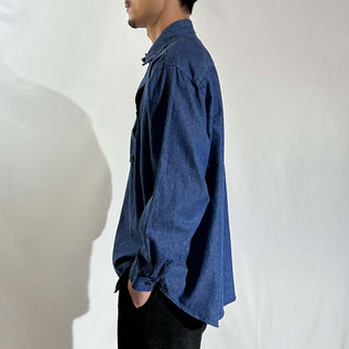 ～90's "made in USA" デニム キャバルリー L/Sシャツ