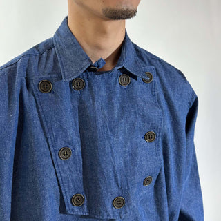～90's "made in USA" デニム キャバルリー L/Sシャツ