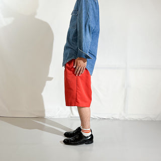 00's HAGGAR サーモンピンク 2タック スラックス ショーツ