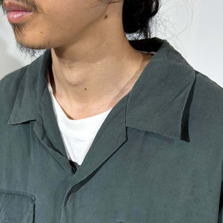 90's Volare シルク オープンカラー S/Sシャツ