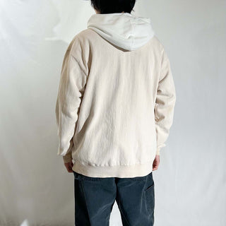 90's Claiborne オフホワイト ヘリンボーン コットン カーディガン