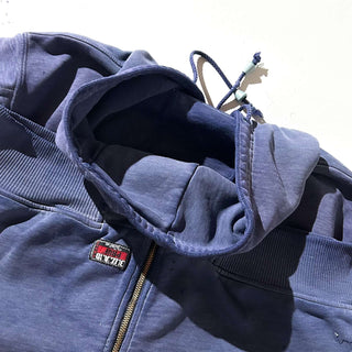 00's WALLO フェード ボロ ダブルフェイス フルジップ スウェット パーカ