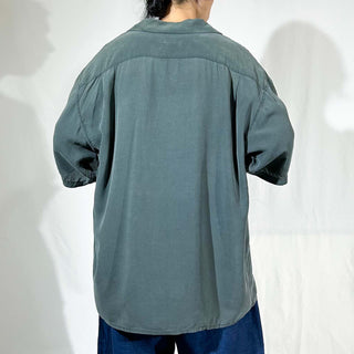 90's Volare シルク オープンカラー S/Sシャツ