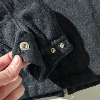 00's OLD NAVY 裏キルティング ダブルジップ ウール ジャケット