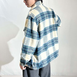 70's～ チェック ウール シャツ ジャケット