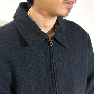 00's OLD NAVY 裏キルティング ダブルジップ ウール ジャケット