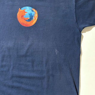 00's FRUIT OF THE LOOM "Get Firefox.com" フェード 両面プリント Tシャツ