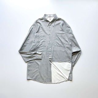 90's～ "made in ITALY" コットン×レーヨン プリント L/Sシャツ
