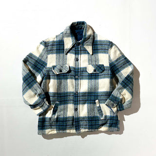 70's～ チェック ウール シャツ ジャケット