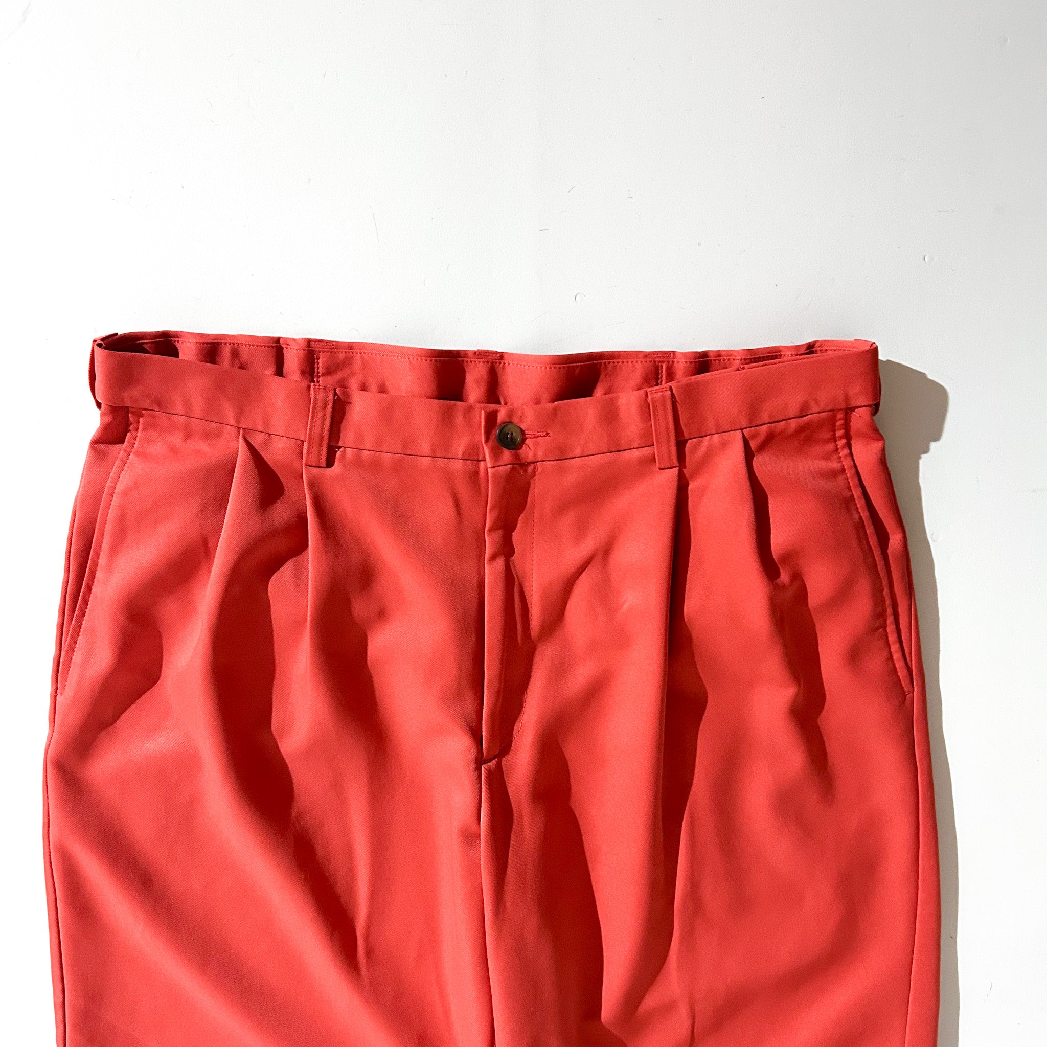 00's HAGGAR サーモンピンク 2タック スラックス ショーツ