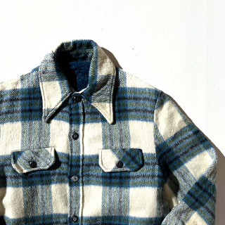 70's～ チェック ウール シャツ ジャケット