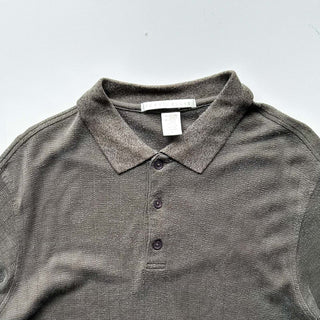90's PERRY ELLIS コットン×レーヨン ニット S/Sポロシャツ