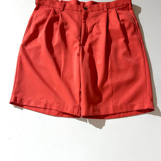 00's HAGGAR サーモンピンク 2タック スラックス ショーツ