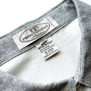 90's～ "made in ITALY" コットン×レーヨン プリント L/Sシャツ