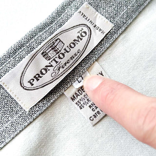 90's～ "made in ITALY" コットン×レーヨン プリント L/Sシャツ