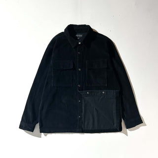 00's No boundaries ブラック スナップボタン コーデュロイ L/S シャツ