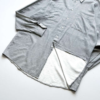 90's～ "made in ITALY" コットン×レーヨン プリント L/Sシャツ