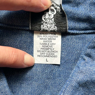 ～90's "made in USA" デニム キャバルリー L/Sシャツ