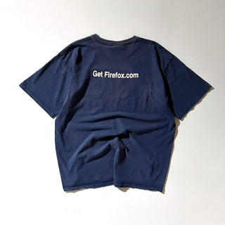 00's FRUIT OF THE LOOM "Get Firefox.com" フェード 両面プリント Tシャツ