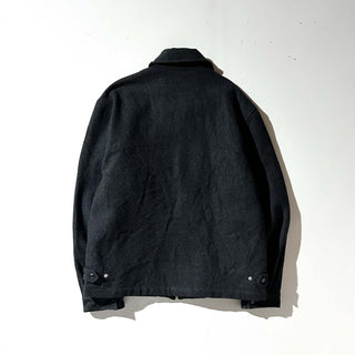 00's OLD NAVY 裏キルティング ダブルジップ ウール ジャケット