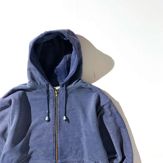 00's WALLO フェード ボロ ダブルフェイス フルジップ スウェット パーカ