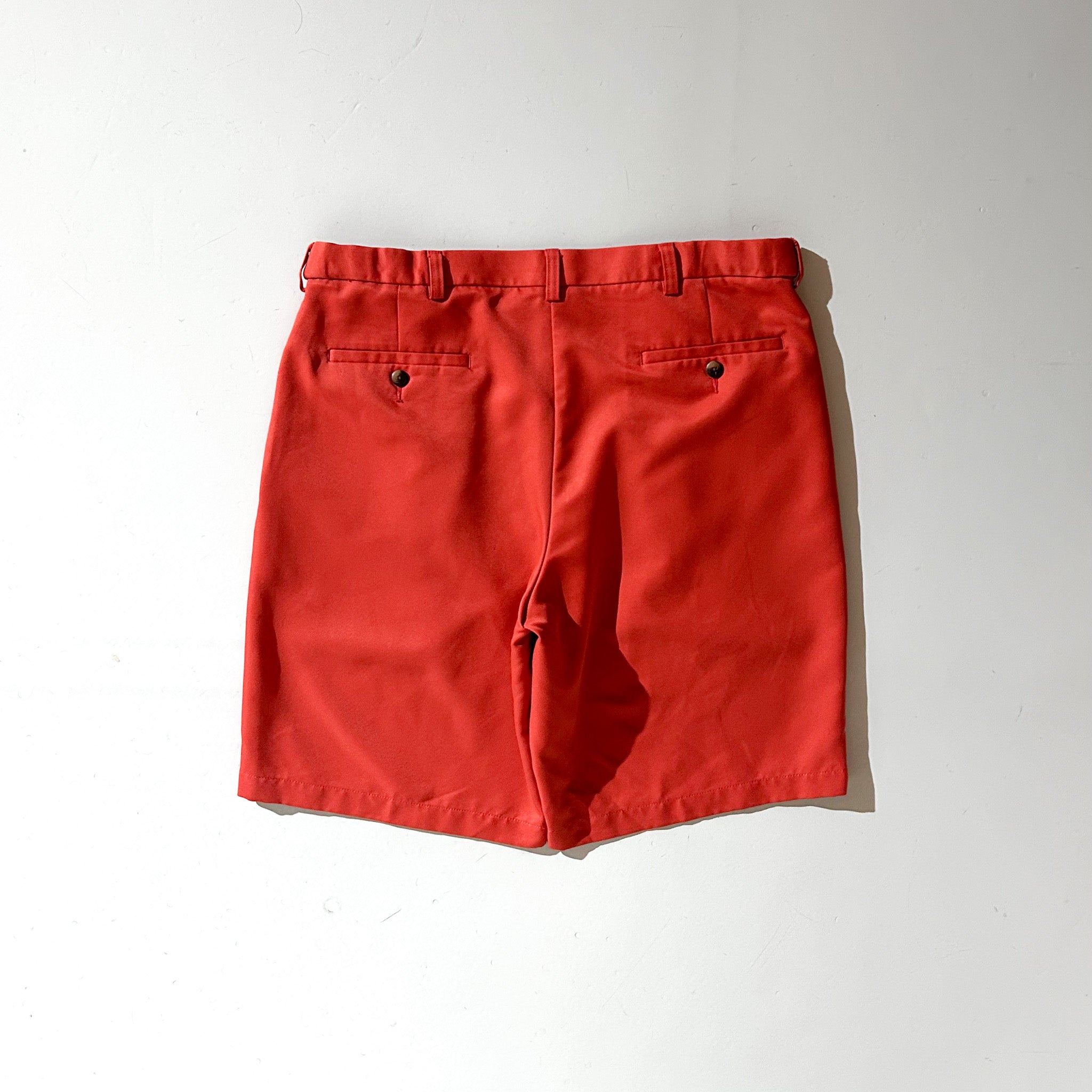 00's HAGGAR サーモンピンク 2タック スラックス ショーツ
