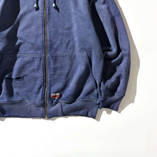 00's WALLO フェード ボロ ダブルフェイス フルジップ スウェット パーカ