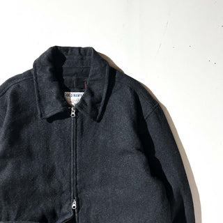 00's OLD NAVY 裏キルティング ダブルジップ ウール ジャケット