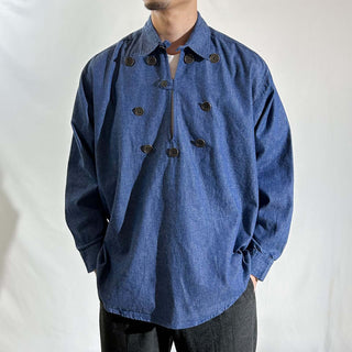 ～90's "made in USA" デニム キャバルリー L/Sシャツ