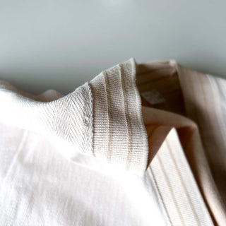 90's Claiborne オフホワイト ヘリンボーン コットン カーディガン