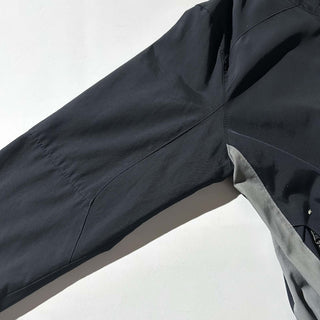 00's GAP ブラック ダブルジップ ドローコード シェル ジャケット