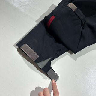 00's GAP ブラック ダブルジップ ドローコード シェル ジャケット