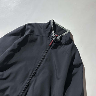 00's GAP ブラック ダブルジップ ドローコード シェル ジャケット
