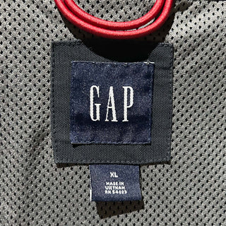 00's GAP ブラック ダブルジップ ドローコード シェル ジャケット