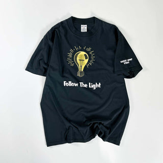 00's Jerzees "ヨハネ 福音書 8章12節" 信仰 両面プリント Tシャツ