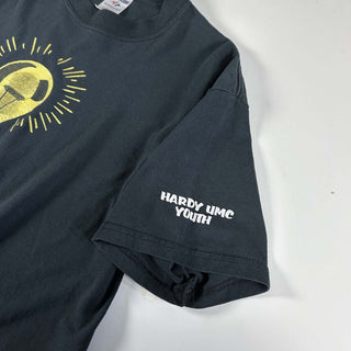 00's Jerzees "ヨハネ 福音書 8章12節" 信仰 両面プリント Tシャツ