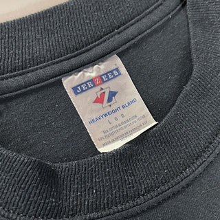 00's Jerzees "ヨハネ 福音書 8章12節" 信仰 両面プリント Tシャツ