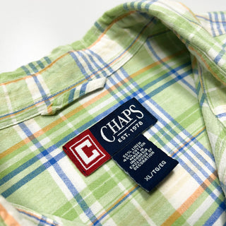 chaps リネン×コットン チェック S/Sシャツ